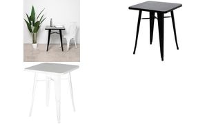 PAPERFLOW Outdoor-Tisch URBAN, (B)600 x (T)600 mm, schwarz