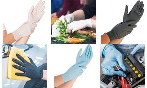 HYGONORM Nitril-Handschuh Safe Fit, L, blau, puderfrei