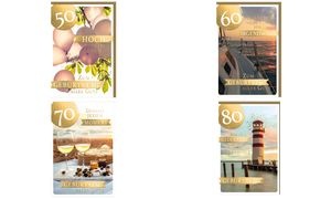 SUSY CARD Geburtstagskarte - 50. Geburtstag "Goldig"