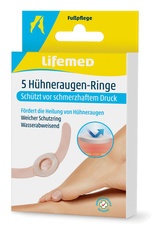 Lifemed Hühneraugen-Ringe, hautfarben, 5er