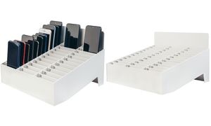 PAPERFLOW Smartphone-Ablage mit 33 Fächern, nummeriert, grau