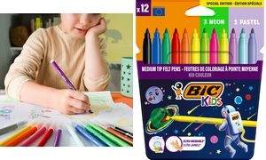 BIC KIDS Fasermaler Cosmo, 12er Kartonetui