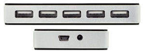 DIGITUS USB 2.0 Hub, 10-Port, schwarz