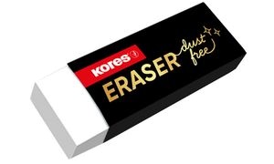 Kores Kunststoff-Radierer "Dust Free", weiß