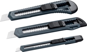 WESTEX Cutter-Set, Kunststoff, Klinge: 9/18 mm, 3-teilig