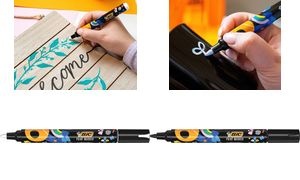 BIC Permanent-Marker Intensity, Rundspitze, weiß