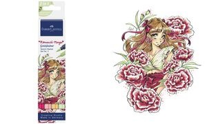 FABER-CASTELL Sketch Marker GOLDFABER, Set Romantic Manga 2