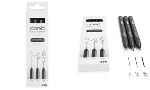 COPIC Fineliner MULTILINER, schwarz, 3er Set