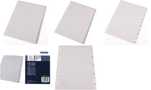 proOFFICE Kunststoff-Register, Zahlen, A4, 10-teilig