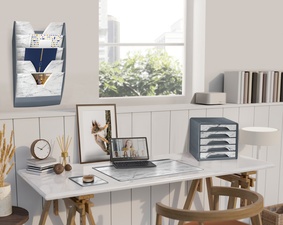 CEP Schreibunterlage mineral, 585 x 385 mm, grauer Marmor