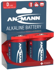 ANSMANN Alkaline Batterie "RED", Mono D, 2er Blister