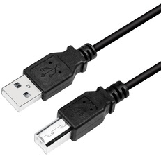 LogiLink USB 2.0 Kabel, USB-A - USB-B Stecker, 2,0 m, grau
