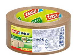 tesapack PAPER ULTRA STRONG Verpackungsklebeband, 50mm x 25m