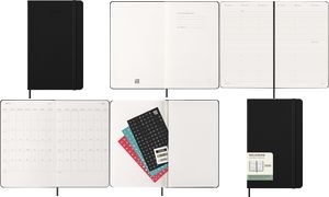 MOLESKINE Buchkalender 2026, Wochen,L/A5, Hardcover, schwarz