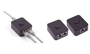 shiverpeaks Manueller Netzwerk-Switch, 3-fach, schwarz