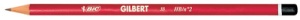 BIC Bleistift Gilbert 33, Härtegrad: HB, rund, rot lackiert
