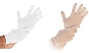 HYGONORM Baumwoll-Handschuh Cuff Light, L, weiß