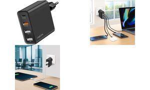 LogiLink USB-Steckdosenadapter, 3x USB-A (QC), 1x USB-C (PD)