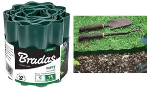 Bradas Rasenkante, Höhe: 200 mm, Länge: 9 m, grün