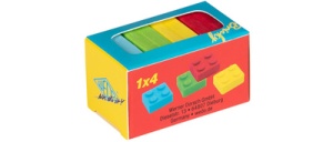 WEDO Kunststoff-Radierer Bausteine "BRICKY", 18er Display