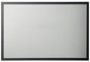 Bi-Office Design-Weißwandtafel, 600 x 450 mm, schwarz/silber