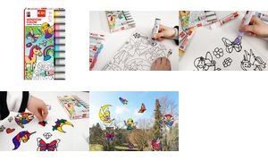 Marabu KiDS Window Color-Set "Glitzerfee", 10 x 25 ml