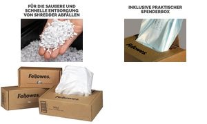 Fellowes Abfallsack für Aktenvernichter, bis 94 Liter