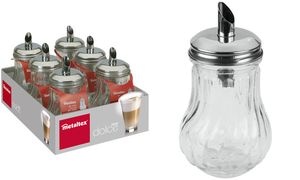 metaltex Zuckerstreuer "Dolce", rund, transparent, Display