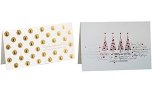 RÖMERTURM Weihnachtskarte "Goldene Baumkugel"