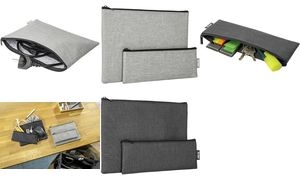 sigel Taschen-Organizer-Set für Business-Filztasche, grau