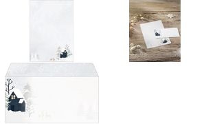 sigel Weihnachts-Motiv-Umschlag "Cozy Christmas Watercolor"