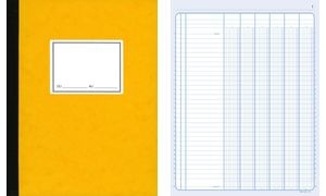 ELVE Piqûre comptable à colonnes, 240 x 320 mm, 80 pages