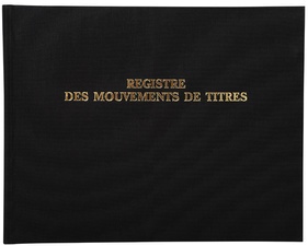 EXACOMPTA Registre "Mouvements de titre", 240 x 320 mm