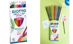 GIOTTO Buntstifte COLORS 3.0 ACQUARELL, 12er Kartonetui