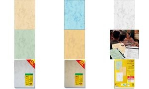 sigel Marmor-Papier, A4, 200 g/qm, Edelkarton, sandbraun
