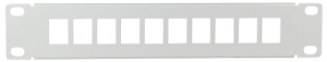 LogiLink 10" Keystone Patch Panel, lichtgrau