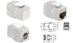 LogiLink Keystone Modul Set Kat.6A, Klasse EA, geschirmt