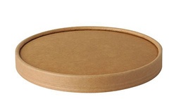 PAPSTAR Deckel für Salatschale "pure", 150 mm, braun