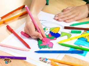 BIC KIDS Fasermaler Visa, 36er Runddose