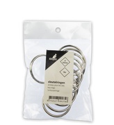 kangaro Schlüsselringe, Metall, Durchmesser: 25 mm, silber