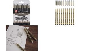 SAKURA Fineliner PIGMA MICRON, 10er Etui, schwarz