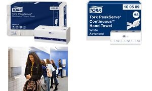 TORK PeakServe Endlos-Handtuchpapier, 201 x 225 mm, weiß