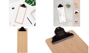EUROPEL Klemmbrett für Rechnungen, Bambus