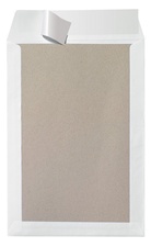 herlitz Versandtasche mit Papprücken B4, ohne Fenster, weiß