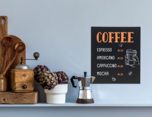 Securit Kreidetafel SILHOUETTE "Rechteck"