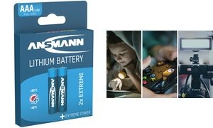 ANSMANN EXTREME LITHIUM Micro AAA (FR03), 1,5V, 2er-Blister