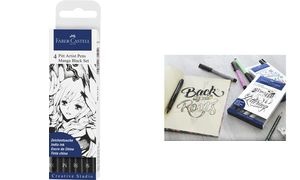 FABER-CASTELL Tuschestift PITT artist pen, 4er Etui Manga