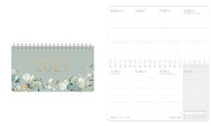 Häfft Tischkalender pocket "Minty Leaves", 2027