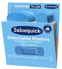 CEDERROTH Salvequick Pflaster-Nachfüllpackung, detektierbar