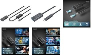 DIGITUS USB 3.2 Gen2 Aktives Verlängerungskabel, 5,0 m